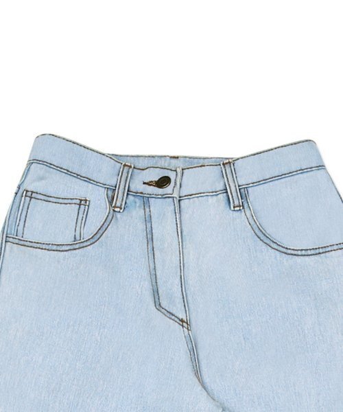 HIGH SCHOOL DISCO（ハイスクールディスコ）の「Color Wide Pants_Denim（デニムパンツ・レディース・その他・LARGE）」の4枚目の写真
