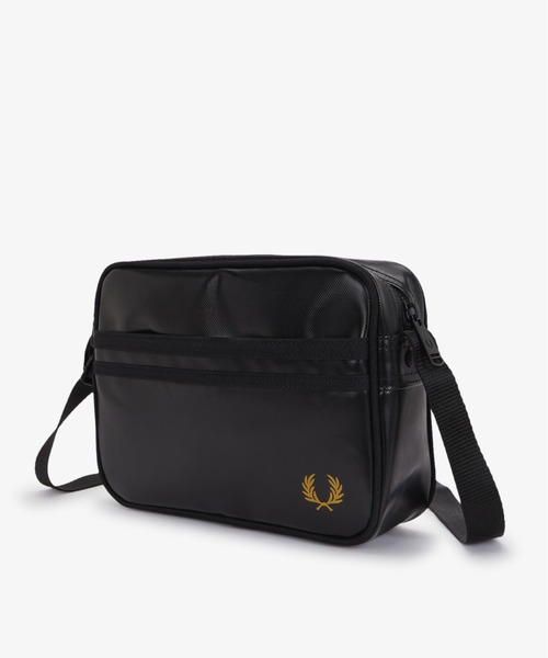 FRED PERRY(フレッドペリー)の「Tonal Classic Mini Shoulder Bag/トーナルクラシックミニショルダーバッグ(ショルダーバッグ・メンズ・ブラック・ONE SIZE)」の5枚目の写真