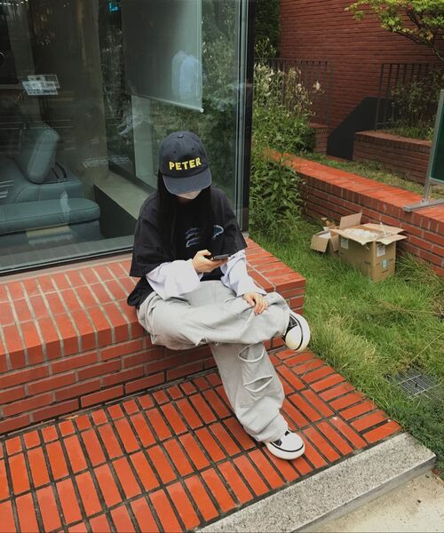 FDR(エフディーアール)の「Double Layer Applique Long Sleeve_4 Color(Tシャツ/カットソー・メンズ・チャコール/ネイビー/ライトグレー・MEDIUM/LARGE/SMALL)」の18枚目の写真