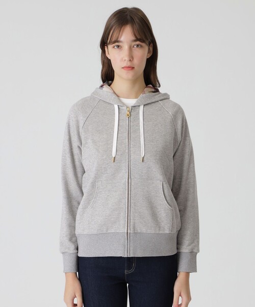 BLUE LABEL CRESTBRIDGE（ブルーレーベルクレストブリッジ）の「【一部店舗限定】ベーシックパーカー（パーカー・レディース・グレー系その他/ブラック・38/40）」の14枚目の写真