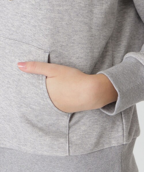 BLUE LABEL CRESTBRIDGE（ブルーレーベルクレストブリッジ）の「【一部店舗限定】ベーシックパーカー（パーカー・レディース・グレー系その他/ブラック・38/40）」の17枚目の写真