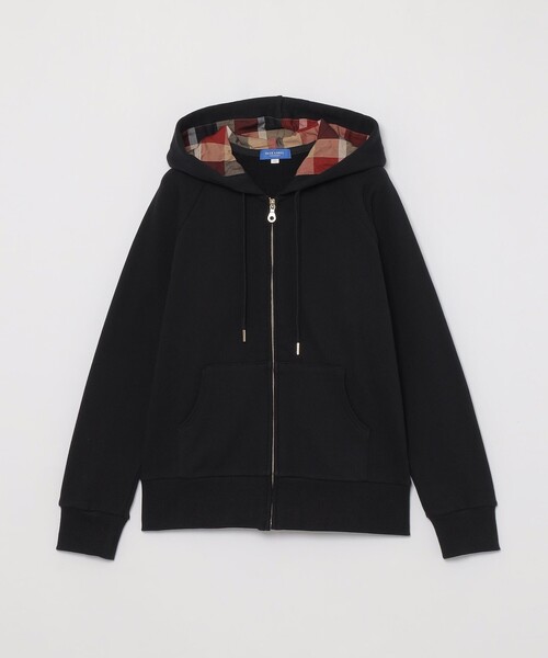 BLUE LABEL CRESTBRIDGE（ブルーレーベルクレストブリッジ）の「【一部店舗限定】ベーシックパーカー（パーカー・レディース・グレー系その他/ブラック・38/40）」の6枚目の写真