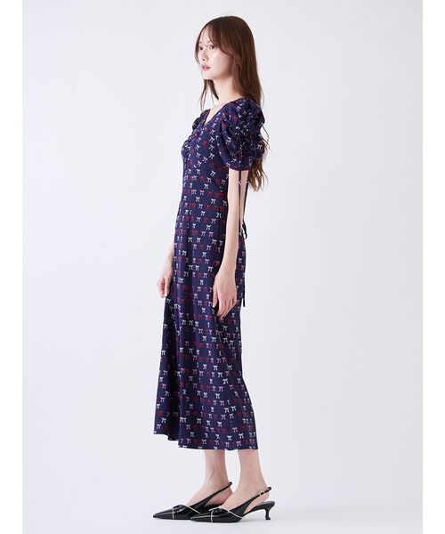 SNIDEL（スナイデル）の「リボンモチーフオフショルワンピース（ワンピース・レディース・ライトブルー/ネイビー/ベージュ・1/0）」の11枚目の写真