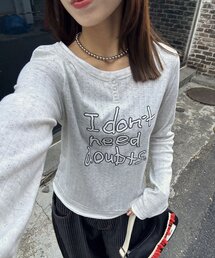 CIAOPANIC | 手書きロゴアイレットヘンリーレイヤードトップス(Tシャツ/カットソー)