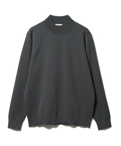 ESTNATION(エストネーション)の「ESTNATION / コットンポリエステル モックネックニット(ニット/セーター・メンズ・ブラック/チャコールグレー・LARGE/MEDIUM)」の2枚目の写真