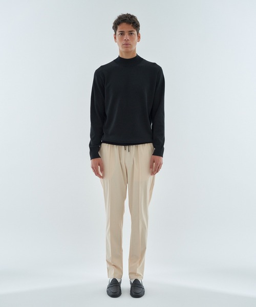 ESTNATION(エストネーション)の「ESTNATION / コットンポリエステル モックネックニット(ニット/セーター・メンズ・ブラック/チャコールグレー・LARGE/MEDIUM)」の6枚目の写真