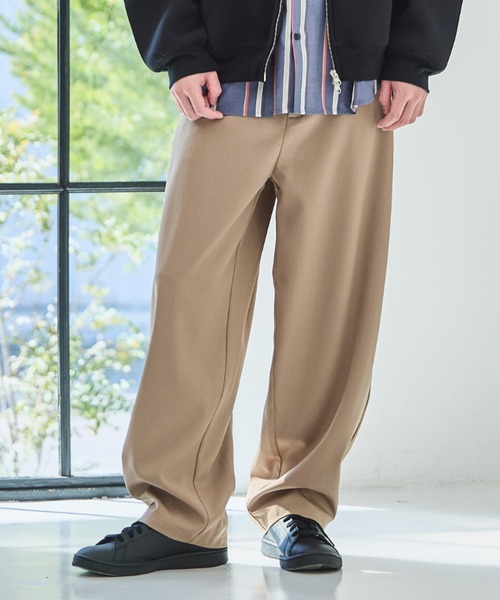 【BEIGE】<6(ROKU)>コットン バレル ベージュ パンツ 6(ROKU)＞コットン バレル ベージュ パンツ