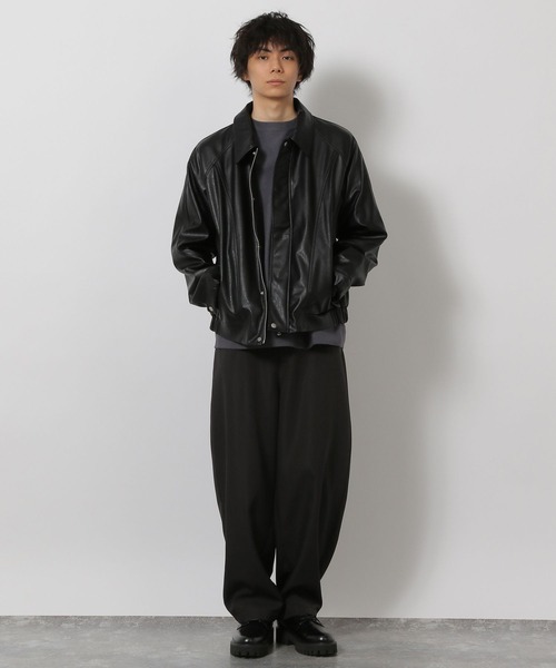 LAKOLE(ラコレ)の「<セットアップ可>ツイルバレルレッグパンツ / 638219(その他パンツ・メンズ・ブラック/ネイビー/ベージュ・LARGE/MEDIUM)」の7枚目の写真