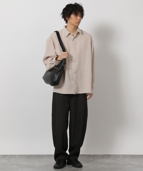 LAKOLE(ラコレ)の「<セットアップ可>ツイルバレルレッグパンツ / 638219(その他パンツ・メンズ・ブラック/ネイビー/ベージュ・LARGE/MEDIUM)」の8枚目の写真