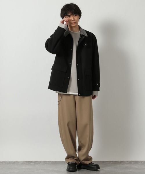 LAKOLE(ラコレ)の「<セットアップ可>ツイルバレルレッグパンツ / 638219(その他パンツ・メンズ・ブラック/ネイビー/ベージュ・LARGE/MEDIUM)」の10枚目の写真