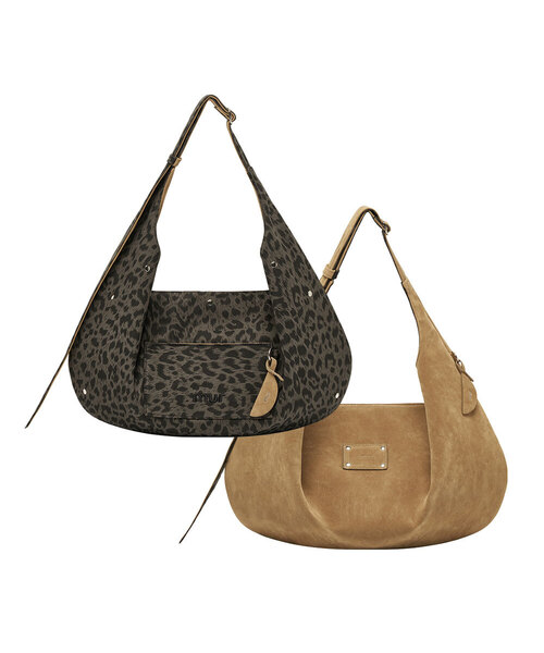 mur（ミュール）の「Reversible Polar Hobo Bag(5color)（ショルダーバッグ・レディース・イエロー系/ブラウン系その他2/グレー系その他2/ブラック系/ベージュ系・FREE）」の3枚目の写真