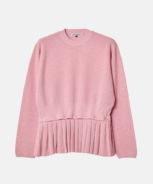 LE CIEL BLEU（ルシェルブルー）の「プリーテッドウエストプルオーバー / Pleated Waist Pullover（ニット/セーター・レディース・ベージュ/ブラック・36）」の21枚目の写真