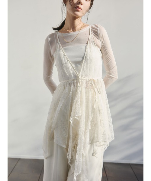 anuans（アニュアンス）の「コットンクロスワイドパンツ（その他パンツ・レディース・アイボリー/ベージュ/ネイビー・S/M）」の13枚目の写真