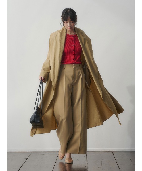 anuans（アニュアンス）の「コットンクロスワイドパンツ（その他パンツ・レディース・アイボリー/ベージュ/ネイビー・S/M）」の17枚目の写真