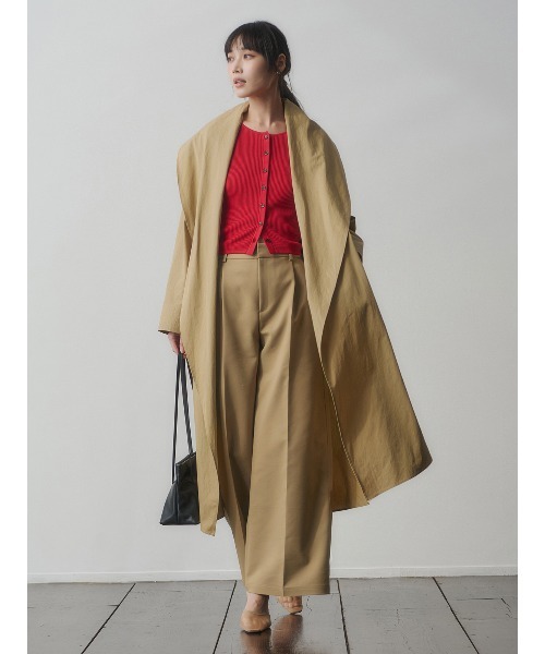 anuans（アニュアンス）の「コットンクロスワイドパンツ（その他パンツ・レディース・アイボリー/ベージュ/ネイビー・S/M）」の18枚目の写真