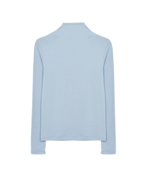 NICK&NICOLE（ニックアンドニコール）の「[ESSENTIAL] HIGH NECK SLIM TOP_SKY BLUE（Tシャツ/カットソー・レディース・その他・FREE）」の5枚目の写真