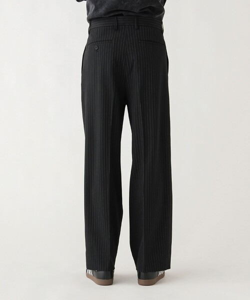 BEAMS HEART（ビームスハート）の「2タック ワイドストレート スラックス（チノパンツ・メンズ・ダークブラウン/ブラック・MEDIUM/LARGE/SMALL）」の17枚目の写真