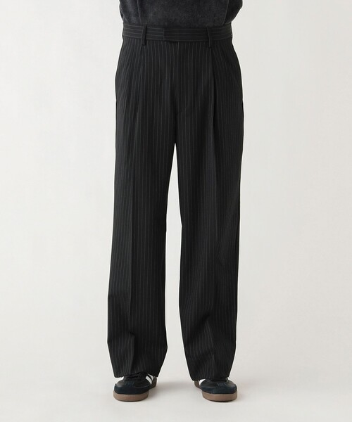 BEAMS HEART（ビームスハート）の「2タック ワイドストレート スラックス（チノパンツ・メンズ・ダークブラウン/ブラック・MEDIUM/LARGE/SMALL）」の16枚目の写真