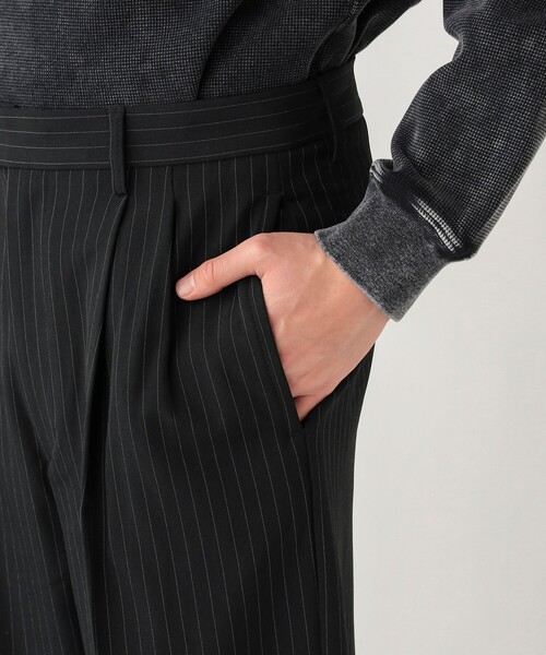 BEAMS HEART（ビームスハート）の「2タック ワイドストレート スラックス（チノパンツ・メンズ・ダークブラウン/ブラック・MEDIUM/LARGE/SMALL）」の15枚目の写真