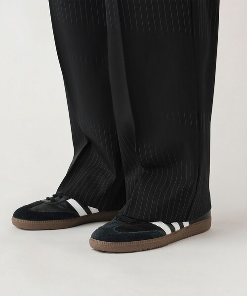 BEAMS HEART（ビームスハート）の「2タック ワイドストレート スラックス（チノパンツ・メンズ・ダークブラウン/ブラック・MEDIUM/LARGE/SMALL）」の14枚目の写真