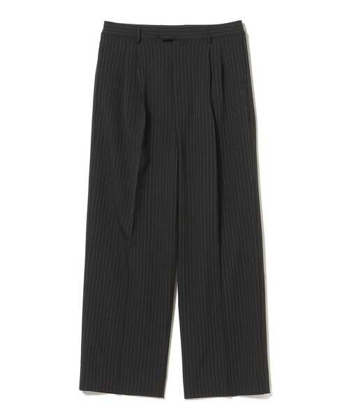 BEAMS HEART（ビームスハート）の「2タック ワイドストレート スラックス（チノパンツ・メンズ・ダークブラウン/ブラック・MEDIUM/LARGE/SMALL）」の13枚目の写真