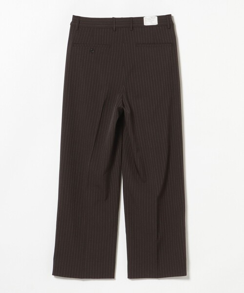BEAMS HEART（ビームスハート）の「2タック ワイドストレート スラックス（チノパンツ・メンズ・ダークブラウン/ブラック・MEDIUM/LARGE/SMALL）」の5枚目の写真