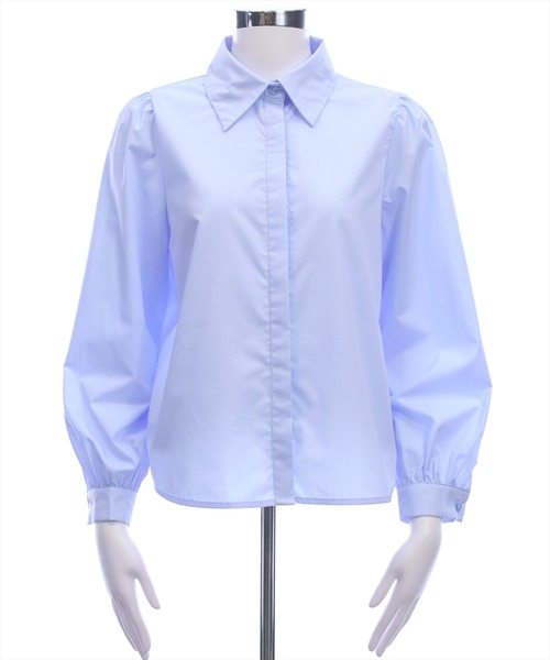 clear（クリア）の「レギュラーヒヨクブラウス[オフィスカジュアル 着回し抜群 大人]（シャツ/ブラウス・レディース・グレイッシュベージュ/サックスブルー/オフホワイト・F）」の22枚目の写真