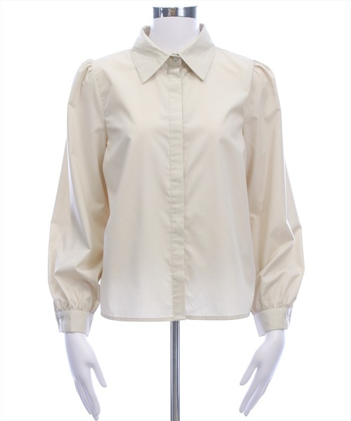 clear（クリア）の「レギュラーヒヨクブラウス[オフィスカジュアル 着回し抜群 大人]（シャツ/ブラウス・レディース・グレイッシュベージュ/サックスブルー/オフホワイト・F）」の21枚目の写真