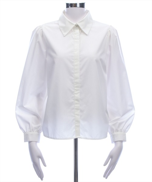 clear（クリア）の「レギュラーヒヨクブラウス[オフィスカジュアル 着回し抜群 大人]（シャツ/ブラウス・レディース・グレイッシュベージュ/サックスブルー/オフホワイト・F）」の20枚目の写真