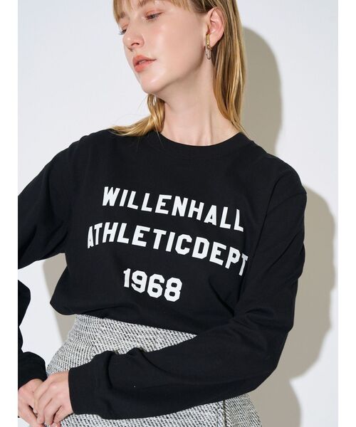 ELENDEEK（エレンディーク）の「WAロングスリーブTシャツ（Tシャツ/カットソー・レディース・オフホワイト/ブラック・FREE）」の2枚目の写真