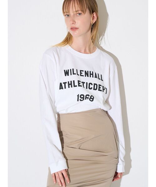 ELENDEEK（エレンディーク）の「WAロングスリーブTシャツ（Tシャツ/カットソー・レディース・オフホワイト/ブラック・FREE）」の3枚目の写真