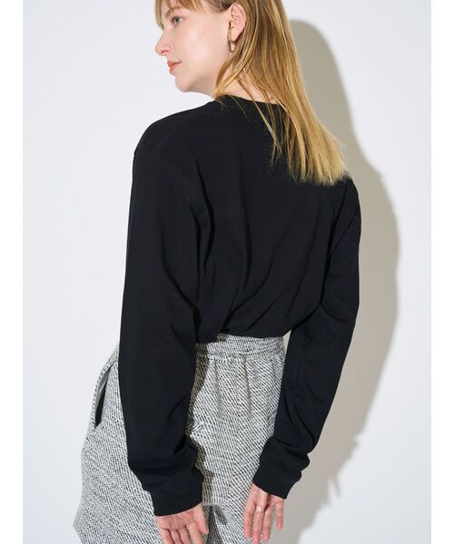 ELENDEEK（エレンディーク）の「WAロングスリーブTシャツ（Tシャツ/カットソー・レディース・ブラック/オフホワイト・FREE）」の17枚目の写真