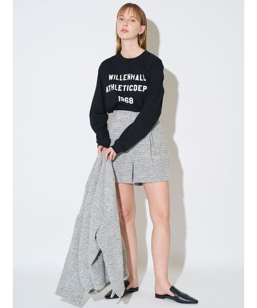 ELENDEEK（エレンディーク）の「WAロングスリーブTシャツ（Tシャツ/カットソー・レディース・ブラック/オフホワイト・FREE）」の20枚目の写真