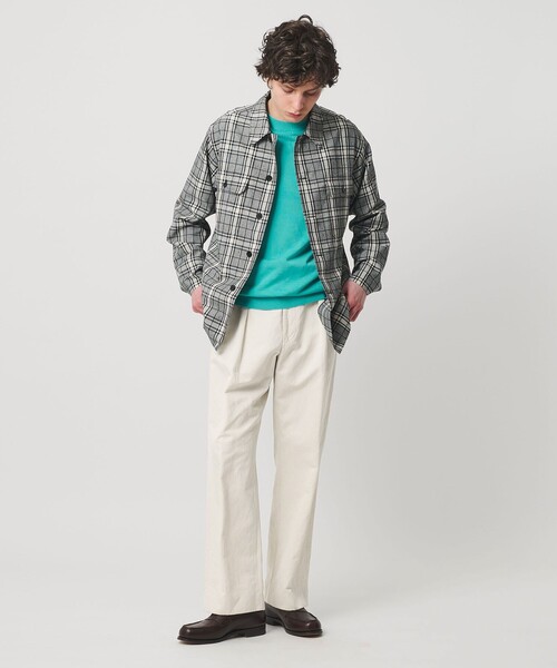 UNITED ARROWS（ユナイテッドアローズ）の「ラミーブレンド 2プリーツ ニドムチノ 「SLOW &　」（チノパンツ・メンズ・ナチュラル/ブラック・L/M/S）」の5枚目の写真