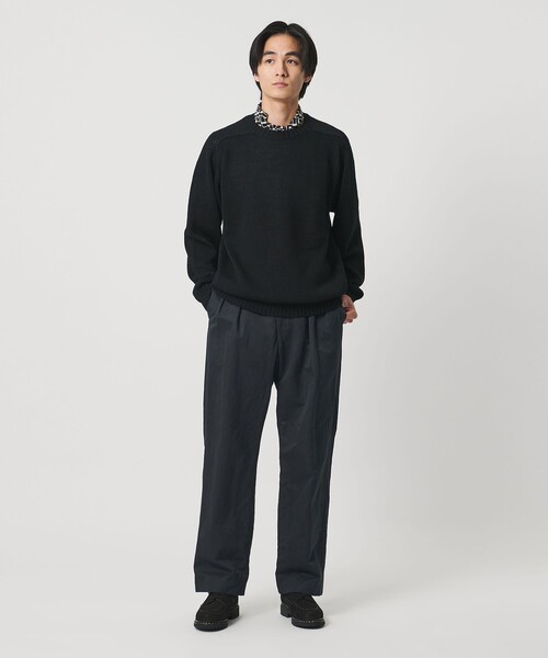 UNITED ARROWS（ユナイテッドアローズ）の「ラミーブレンド 2プリーツ ニドムチノ 「SLOW &　」（チノパンツ・メンズ・ナチュラル/ブラック・L/M/S）」の14枚目の写真