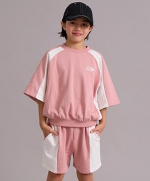 PAIRMANON STREET（ペアマノンストリート）の「裏毛 切替 配色デザイン セットアップ 半袖 ショートパンツ【PAIRMANON STREET】（セットアップ）」