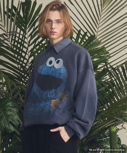 新品未使用・MAISON Special セサミ クッキーモンスター スウェット MAISON SPECIAL（メゾンスペシャル）の「《UNISEX》【MOVIE SERIES