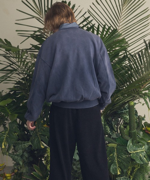 MAISON SPECIAL(メゾンスペシャル)の「《UNISEX》【MOVIE SERIES】「SESAME STREET」- Cookie Monster - Prime-Over Crew Neck Sweatshirt/「セサミストリート」-クッキーモンスター-プライムオーバークルーネックスウェット【MAISON SPECIAL/メゾンスペシャル】(スウェット・メンズ・ネイビー/ブラック・2/1/0)」の8枚目の写真