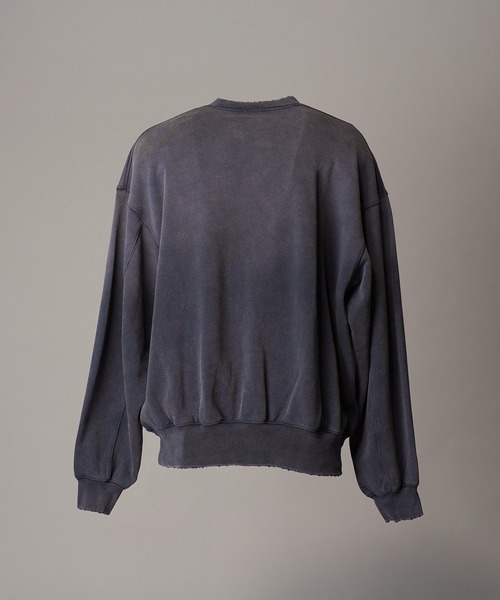 MAISON SPECIAL(メゾンスペシャル)の「《UNISEX》【MOVIE SERIES】「SESAME STREET」- Cookie Monster - Prime-Over Crew Neck Sweatshirt/「セサミストリート」-クッキーモンスター-プライムオーバークルーネックスウェット【MAISON SPECIAL/メゾンスペシャル】(スウェット・メンズ・ネイビー/ブラック・2/1/0)」の11枚目の写真