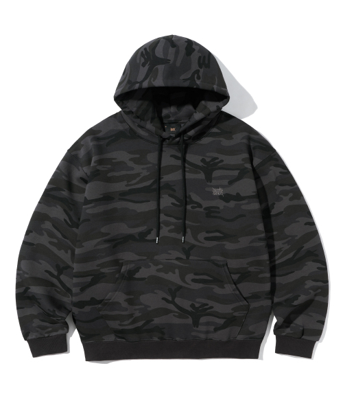 BROWNBREATH(ブラウンブレス)の「TAG CAMO HOODIE - CHARCOAL(パーカー・レディース・その他・M/XL/L/S)」の1枚目の写真