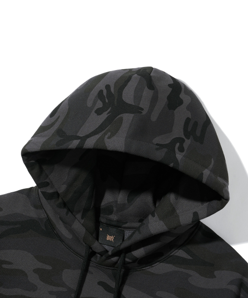 BROWNBREATH(ブラウンブレス)の「TAG CAMO HOODIE - CHARCOAL(パーカー・レディース・その他・M/XL/L/S)」の5枚目の写真