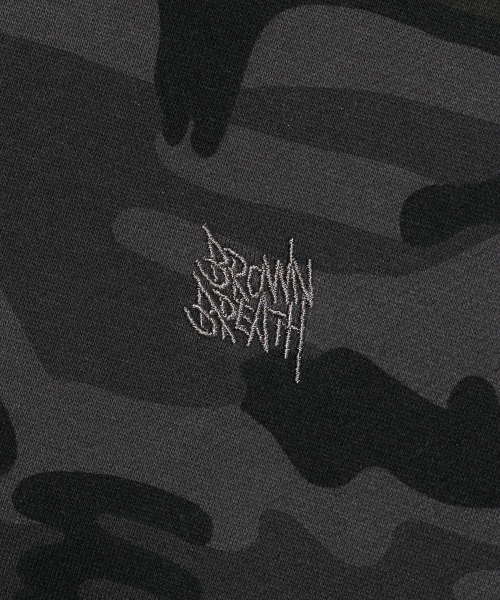 BROWNBREATH(ブラウンブレス)の「TAG CAMO HOODIE - CHARCOAL(パーカー・レディース・その他・M/XL/L/S)」の6枚目の写真