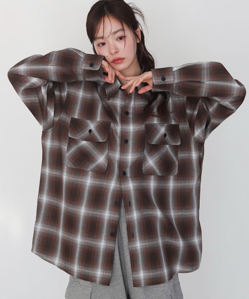 WEGO（ウィゴー）の「WEGO/【26年春新作】オンブレチェックシャツ（シャツ/ブラウス・メンズ・その他5/その他2/その他4/その他1/その他6/その他3・MEDIUM/LARGE/SMALL）」の4枚目の写真