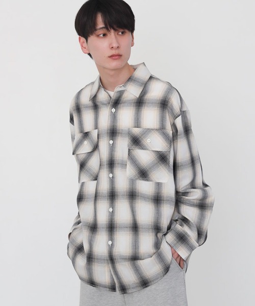 WEGO（ウィゴー）の「WEGO/【26年春新作】オンブレチェックシャツ（シャツ/ブラウス・メンズ・その他5/その他2/その他4/その他1/その他6/その他3・MEDIUM/LARGE/SMALL）」の12枚目の写真