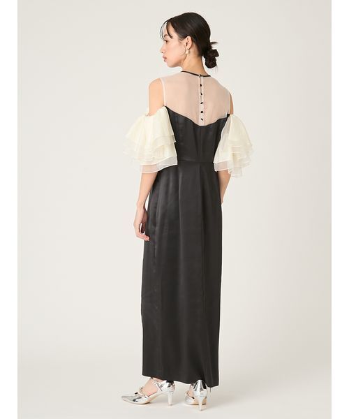 FRAY I.D（フレイアイディー）の「ラッフルスリーブドレス（ドレス・レディース・ブラック/グリーン/ベージュ・0/1）」の6枚目の写真