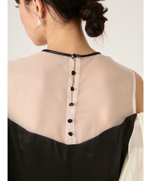 FRAY I.D（フレイアイディー）の「ラッフルスリーブドレス（ドレス・レディース・ブラック/グリーン/ベージュ・0/1）」の15枚目の写真