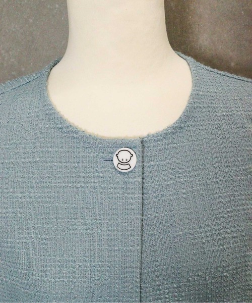 STUDIO PICONE（スタジオピッコーネ）の「ラメツイードジャージーベスト（ベスト・レディース・ライトブルー/ベージュ/ホワイト・LL/L/M）」の11枚目の写真