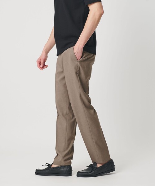 WEB限定 WARDROBE SMART】 Reflax ノープリーツ スラックス パンツ