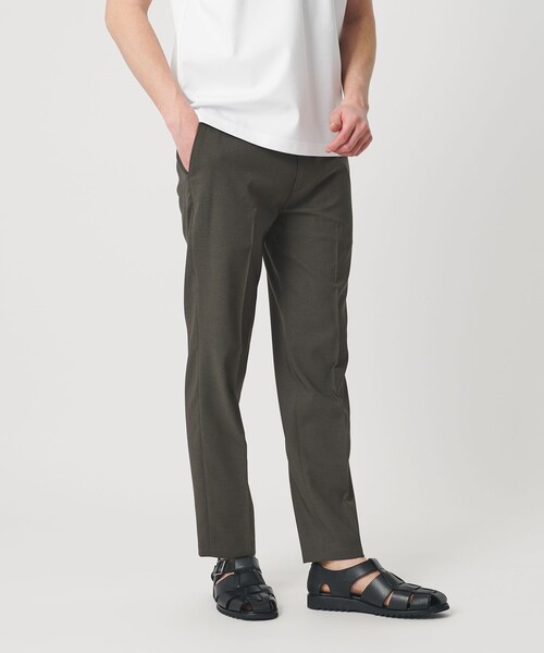 WEB限定 WARDROBE SMART】 Reflax ノープリーツ スラックス パンツ