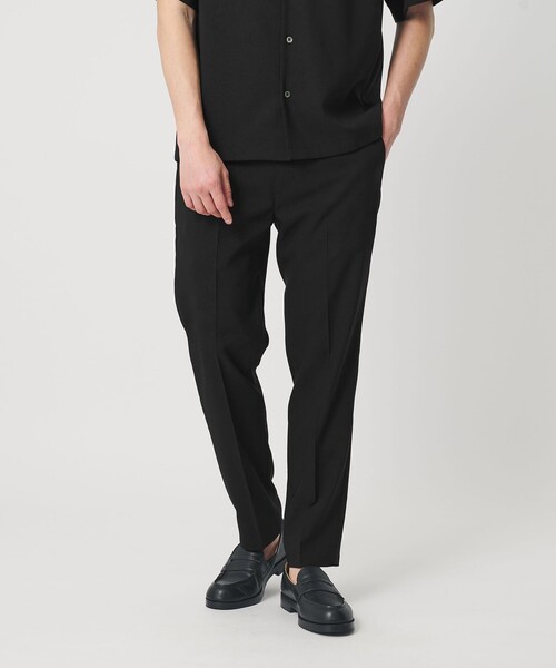 WEB限定 WARDROBE SMART】 Reflax ノープリーツ スラックス パンツ